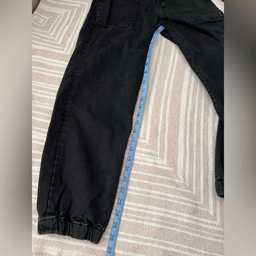 MOTHER The Carpenter Roller High Rise Utility Jogger Black Jeans size 24 - Picture 8 of 15